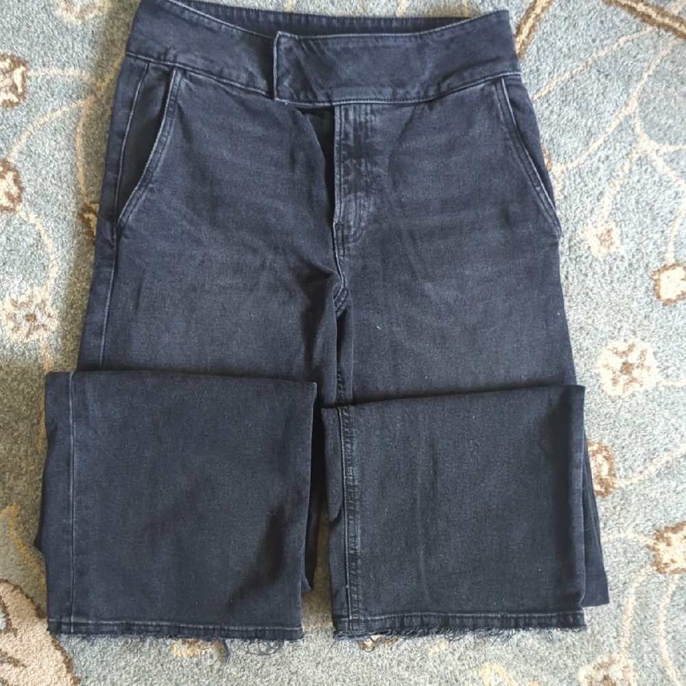 Express Women's black Wide Leg Jeans